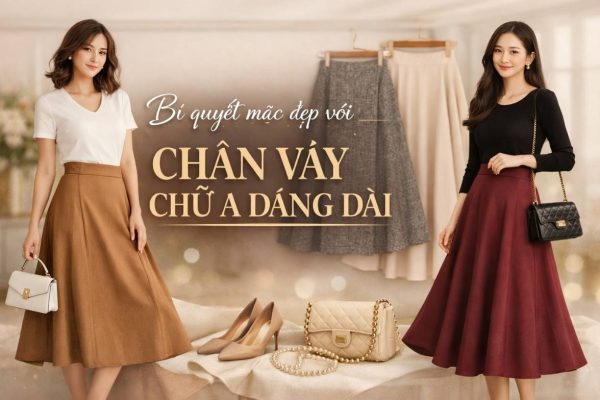 Bí quyết mặc đẹp với chân váy chữ a